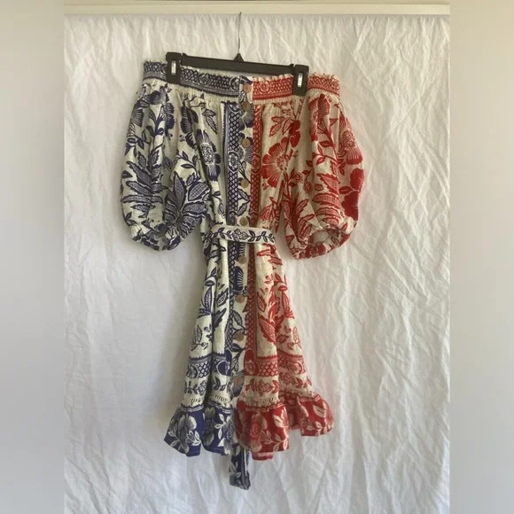 Farm Rio Mixed Pineapple Garden Mini Dress Small - Picture 3 of 16